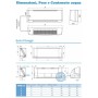 Ventilconvettore a parete alta Sabiana Carisma FLY CVP-T-2V 3 kW 3,86