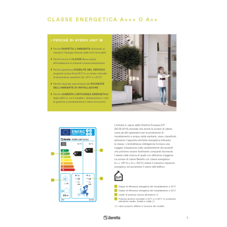 Pompa Di Calore Beretta Hydro Unit M Monoblocco Inverter Monofase Da Kw In R