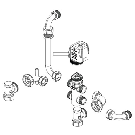Galletti Kit valvola a tre vie FLAT S EYVK1S