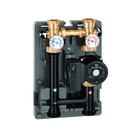 Gruppo di distribuzione Caleffi diretta per impianti di riscaldamento con coibentazione 165601UPM