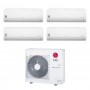 Climatizzatore LG Libero Smart wifi quadri split 7000+7000+7000+9000 btu inverter in R32 MU4R27