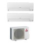 Climatizzatore Mitsubishi BT dual split 7000+7000 btu con inverter in R32 WI-FI incluso in A++ MXZ-2F33VF3