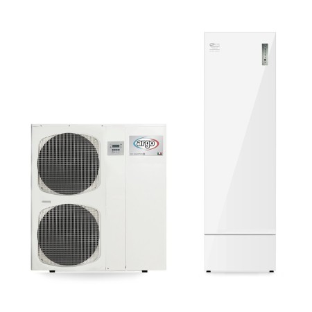 Sistema a pompa di calore Argo iM 11 KW con inverter e accumulo ACS Emix tank 300 litri
