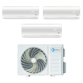 Climatizzatore Inverter Diloc Over trial split 9000+9000+12000 Btu D.Over321 R 32 A+++ Wi-fi Ready