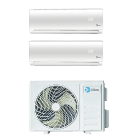 Climatizzatore Inverter Diloc Over dual split 12+12 12000+12000 Btu D.Over218 R 32 A+++ Wi-fi Ready