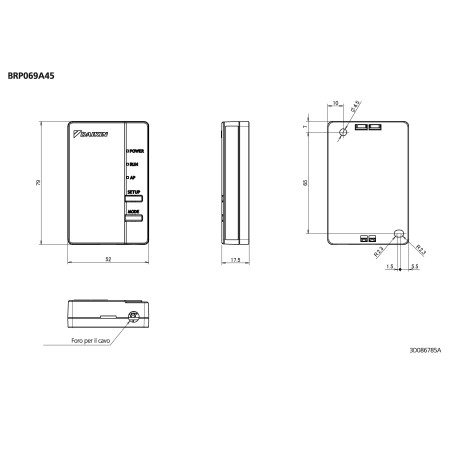 Interfaccia Modulo Wi-Fi Daikin BRP069C47 Condizionatori Sensira Ftxf