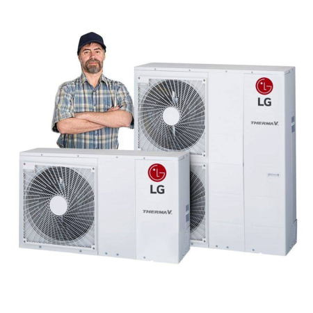 Prima accensione per pompa di calore LG Therma V con garanzia 24 mesi