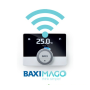 Cronotermostato a Parete Baxi Mago con Modulo Wi-Fi e Kit Adattatore Caldaia GTW16
