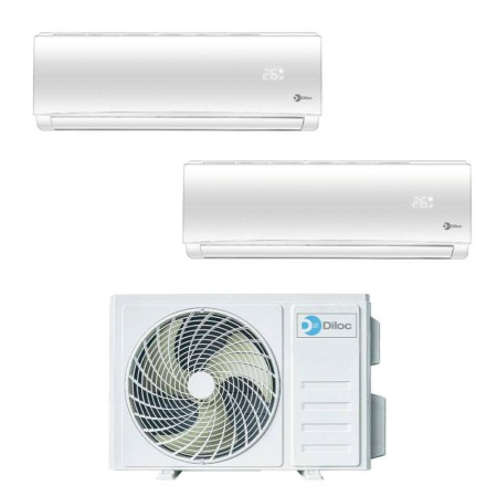 Climatizzatore Inverter Diloc Over dual split 9+12 9000+12000 Btu D.Over218 R 32 A+++ Wi-fi Ready