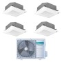 Condizionatore con inverter a cassetta 4 Vie Hisense quadri split 9000+9000+9000+12000 Btu in A++ con R32 5AMW105U4RQC
