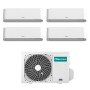 Climatizzatore Energy Pro Plus Hisense quadri split 9000+9000+9000+9000 btu inverter con wifi 4AMW81U4RJC in A++
