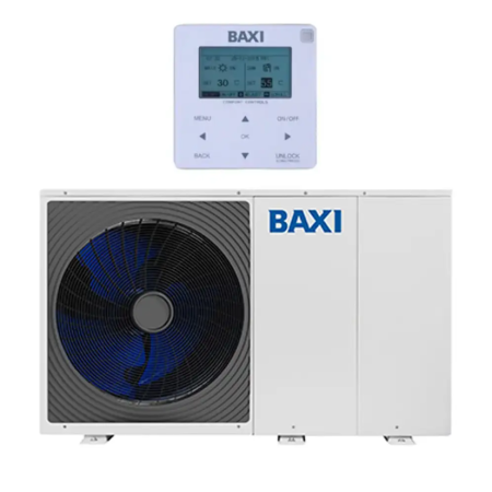 Pompa di calore Baxi Auriga 6M-A monoblocco inverter monofase da 6 kW in R32