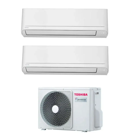 Climatizzatore Toshiba New Seiya dual split 10000+13000 Btu RAS-2M18G3AVG-E inverter in R32 in A+++