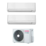 Climatizzatore Toshiba New Seiya dual split 10000+13000 Btu RAS-2M18G3AVG-E inverter in R32 in A+++