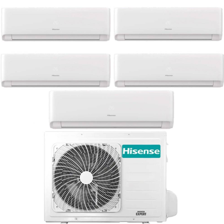 Climatizzatore Inverter Hisense Ecosense Wi-fi Penta Split 7000+7000+7000+7000+7000 Btu 5AMW125U4RTA R-32 A++