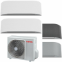 Climatizzatore Toshiba Haori dual split 10000+13000 Btu RAS-2M18G3AVG-E inverter in R32 in A+++ Wifi