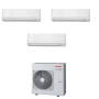 Climatizzatore Toshiba Seiya Classic trial split 10000+10000+10000 Btu RAS-3M18G3AVG-E  inverter in R32 in A+++