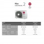 Climatizzatore Atmosfera LG Dualcool dual split da 9000+12000 btu inverter con wifi in R32 A++ MU2R17