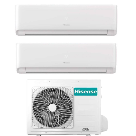 Climatizzatore Inverter Hisense Ecosense Wi-fi Dual Split 18000+18000 Btu 3AMW72U4RJC R-32 A++