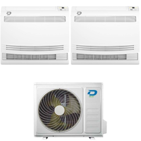 Climatizzatore console Diloc dual split 9000+9000 btu Wifi Inverter D.OVER214 A++ R-32