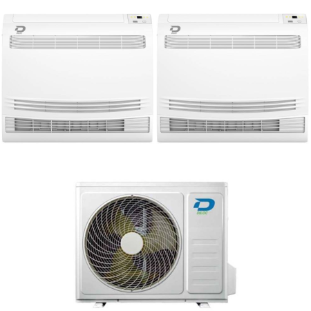 Climatizzatore console Diloc dual split 9000+12000 btu Wifi Inverter D.OVER218 A++ R-32