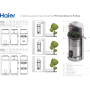 Scaldacqua a pompa di calore monoblocco Haier HP110M5 da 100 litri R134 A+