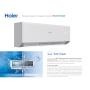 Climatizzatore trial split Haier Revive Wifi 9000+9000+12000 Btu inverter R32 3U55MEEFRA A++