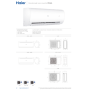 Climatizzatore mono split Haier Pearl Wifi 9000 Btu inverter R32 AS25PBPHRA-PRE A+++