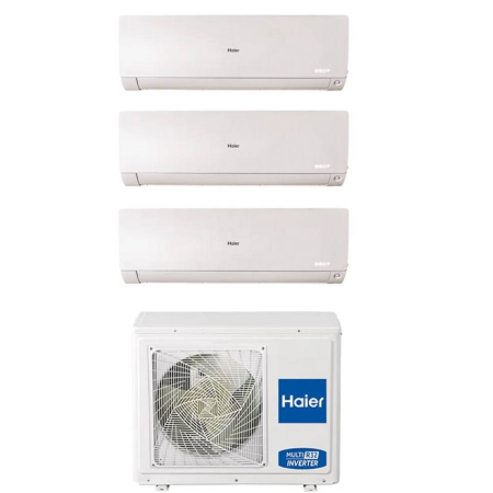Climatizzatore Trial Split Haier Flexis Plus White Wifi 9000+9000+12000 Btu inverter R32 3U55S2SR5FA A+++