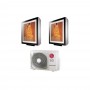 Condizionatore LG Dual Split Art Cool Gallery 12+12 12000+12000 Btu Inverter A+++ MU3R21 WIFI ready
