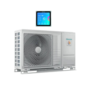 Pompa di calore idronica inverter Hisense HI Therma monoblocco da 11 Kw aria-acqua R32 A+++