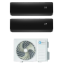 Climatizzatore Inverter Diloc Over Black dual split 9+9 9000+9000 Btu D.Over214 R 32 A+++ Wi-fi Integrato
