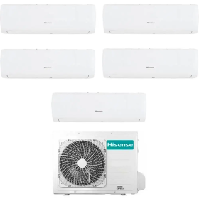 Climatizzatore Inverter Hisense IQ Plus Wi-fi Penta Split 9000+9000+9000+9000+9000 Btu 5AMW125U4RTA R-32 A++