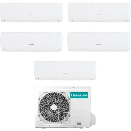 Climatizzatore Inverter Hisense IQ Plus Wi-fi Penta Split 9000+9000+9000+9000+9000 Btu 5AMW125U4RTA R-32 A++
