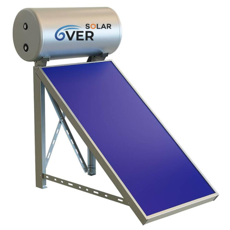 Pannello solare termico Over Solar 200 lt circolazione naturale da 2.28 mq per Tetto Piano e a Falde