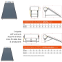 Pannello solare termico Over Solar 200 lt circolazione naturale da 2.28 mq per Tetto Piano e a Falde