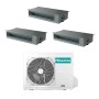 Climatizzatore canalizzato con inverter Hisense trial split 9000+9000+9000 btu ADT26UX4RBL4 A++ 3AMW72U4RJC in R32