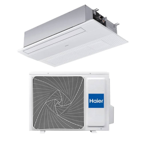 Climatizzatore Haier cassetta a 1 via white 12000 btu inverter A++ Gas R32 Wifi AB35S2SA1FA(H)