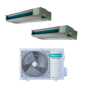 Condizionatore canalizzato dual split Hisense con inverter 18000+18000 Btu 5AMW105U4RQC A++ in R32