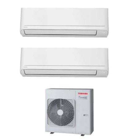 Climatizzatore Toshiba Seiya Classic dual split 13000+13000 13+13 Btu RAS-2M18G3AVG-E  inverter in R32 in A+++