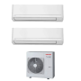 Climatizzatore Toshiba Seiya Classic dual split 13000+13000 13+13 Btu RAS-2M18G3AVG-E  inverter in R32 in A+++