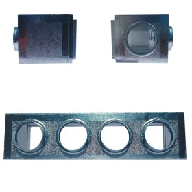 Plenum in Poliuretano Espanso a 5 uscite di diametro 200 mm