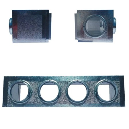 Plenum in Poliuretano Espanso a 5 uscite di diametro 200 mm
