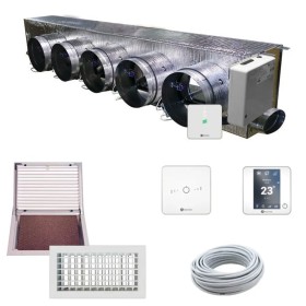 Kit Plenum completo Airzone Easyzone 5 zone con serrande motorizzate wifi, centralina e interfaccia