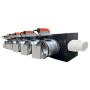 Plenum canalizzato con serrande motorizzate wifi a 6 zone, centralina e interfaccia Siemens con attacco laterale VMC