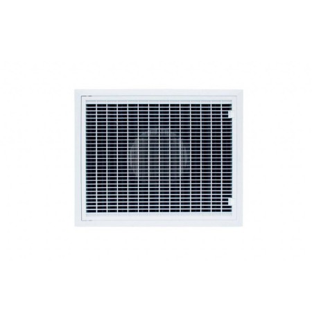 Tecnosystemi Griglia di ripresa per condizionatore apribile in plastica ABS bianca con filtro estraibile per controsoffitto