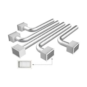 KIT RAPID di completamento per PROAIR PACK 5 zone con attacchi Ø 150 Tecnosystemi
