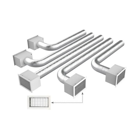 KIT RAPID di completamento per PROAIR PACK 5 zone con attacchi Ø 150 Tecnosystemi