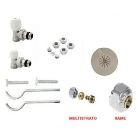 Kit installazione radiatori termosifoni riscaldamento Made in Italy