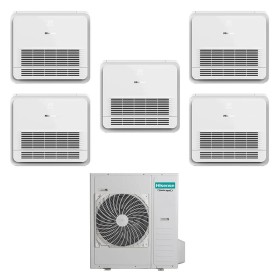 Condizionatore con inverter penta split Console Hisense AKT 9000+9000+9000+9000+12000 Btu R32 in A++ 5AMW125U4RTA